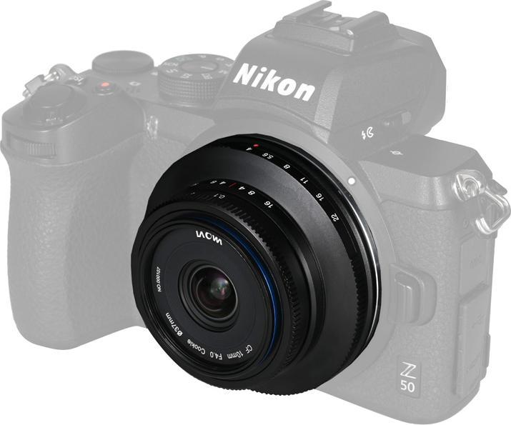 Produktbild Laowa 10mm 1:4 Pancake Nikon Z (APS-C) schwarz (Manual Focus) (Neuheit) (Nikon Z, APS-C / DX)