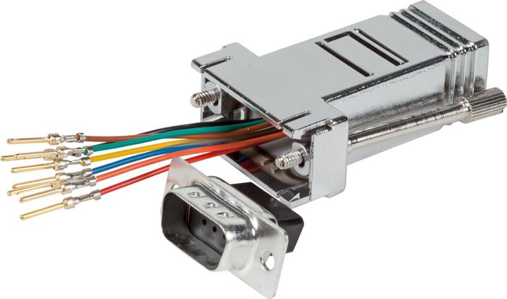 Produktbild EFB Elektronik Modular-Adapter DB09Stecker/RJ45, metallisiertes Gehäuse