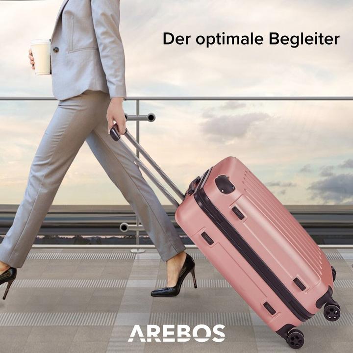 Produktbild Arebos Reisekoffer (94 l, Handgepäck (bis 50l), M (50 - 90l), L (90 - 115l), XL (ab 115l))