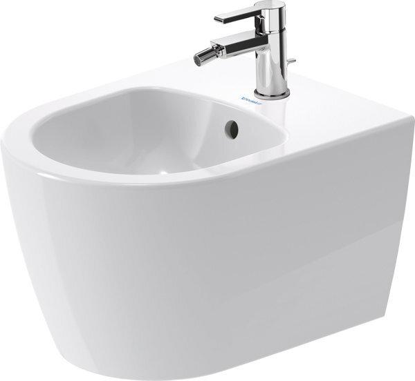 Produktbild Duravit Wand-Bidet ME by Starck COMPACT m ÜL m HLB 370x480mm 1 HL we sdm WG