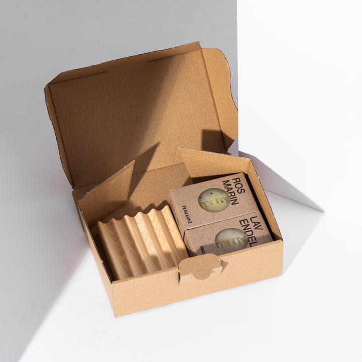 Produktbild Frau Kunz Seifen Geschenkset Lavendel & Rosmarin (Körperpflegeset, Gesichtspflege set, Haarpflege set)
