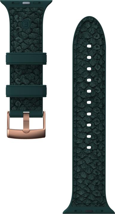 Actual product image Njord Jord Watch Strap For (40 mm, 41 mm, Stainless steel fastener, Salmon leather, Vegan Leather, Apple Watch)