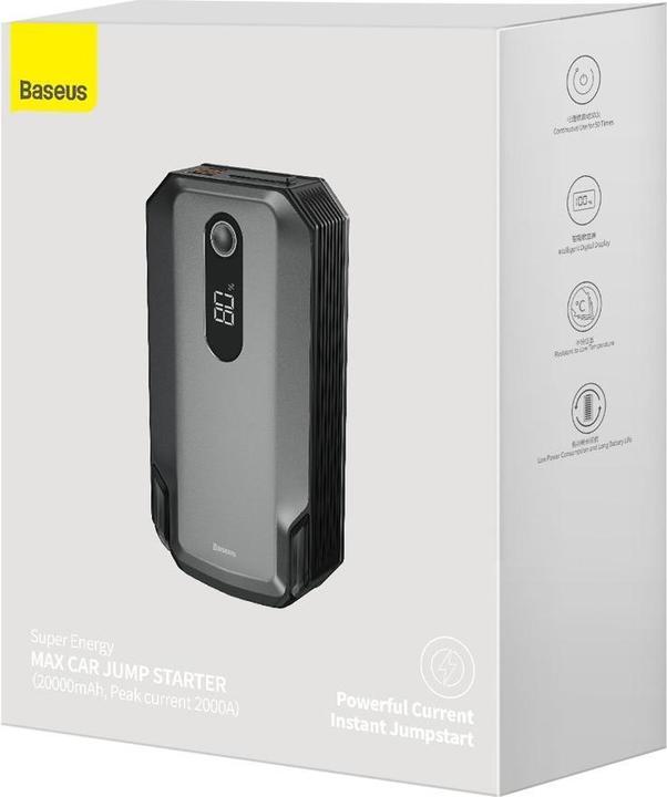 Image du produit Baseus Max Car Jump Starter (20000 mAh, 42 W, 74 Wh)