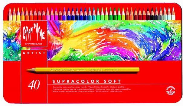 Actual product image Caran d'Ache Supracolor Aquarelle Metallschachtel (Multicoloured, 40 x)