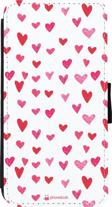 Image du produit PhoneLook Coque Wallet noir Valentine 2022 Many pink hearts (Apple iPhone 11 Pro Max)