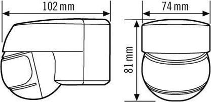 Image du produit Esylux Détecteur de mouvement MD 200 blanc (10 m)