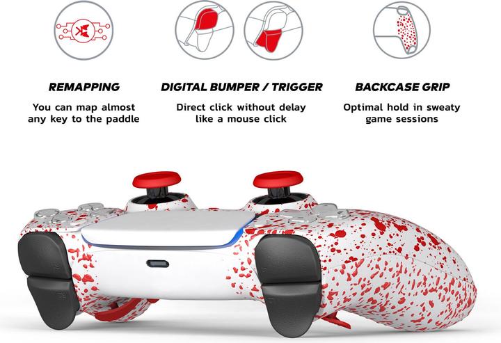 Produktbild King Controller PS5 Controller Red Bloody (PS5)