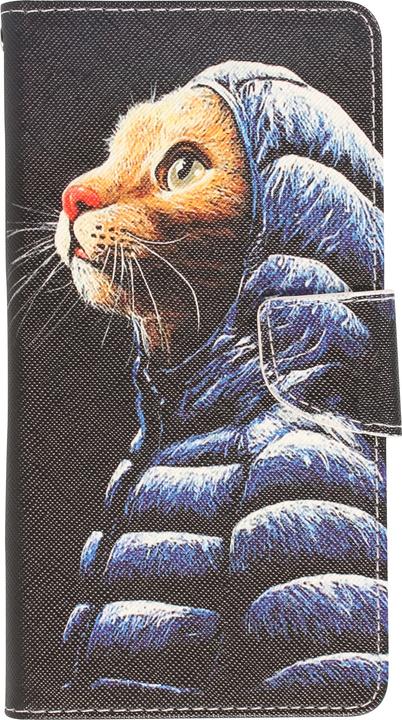 Image du produit PhoneLook Fourre Premium Wallet flip fermeture magnétique et porte-carte Chat en doudoune (Apple iPhone 13)