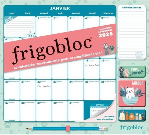 Produktbild Frigobloc : de janvier à décembre 2025 (Französisch)