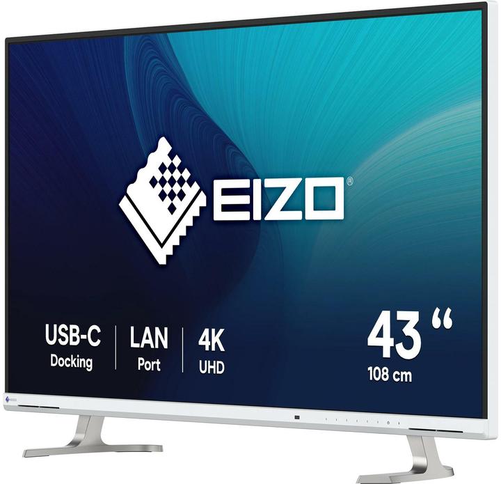 Productafbeelding Eizo FlexScan EV4340X-WT, 108 cm (42,5 inch), 3840 x 2160 pixels, 4K Ultra HD, LCD, 5 ms, Blanc (3840 x 2160 Pixels, 42.50")