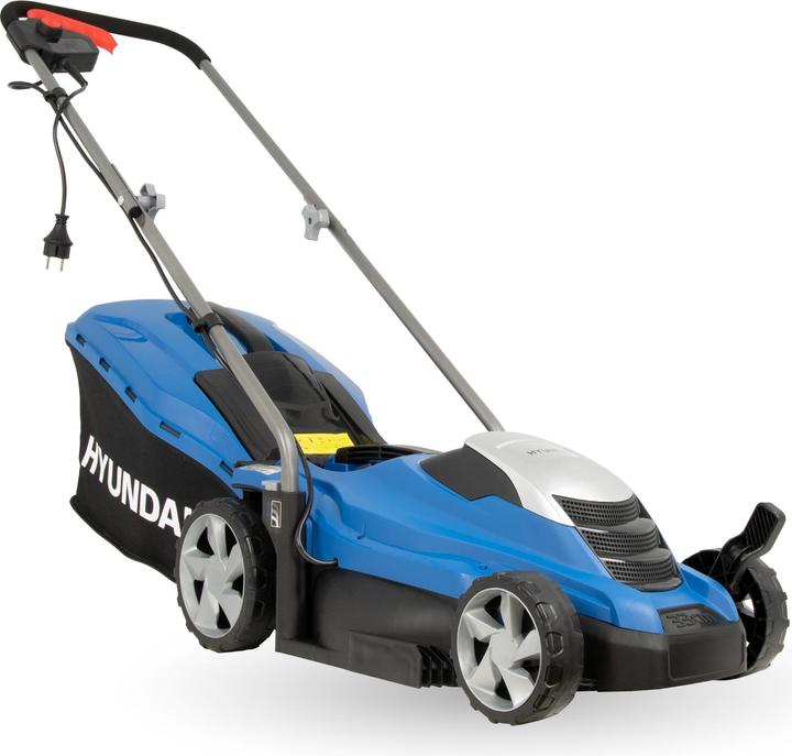 Actual product image Hyundai LM3301E electric lawn mower with mulching function (Electrical connection)