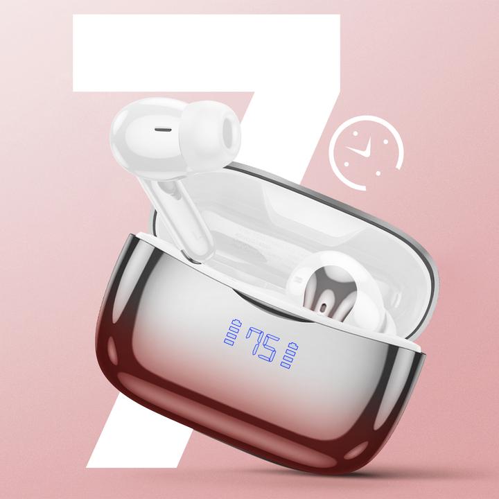 Actual product image Hoco Bluetooth headphones chrome effect (ANC, 7 h, Wireless)