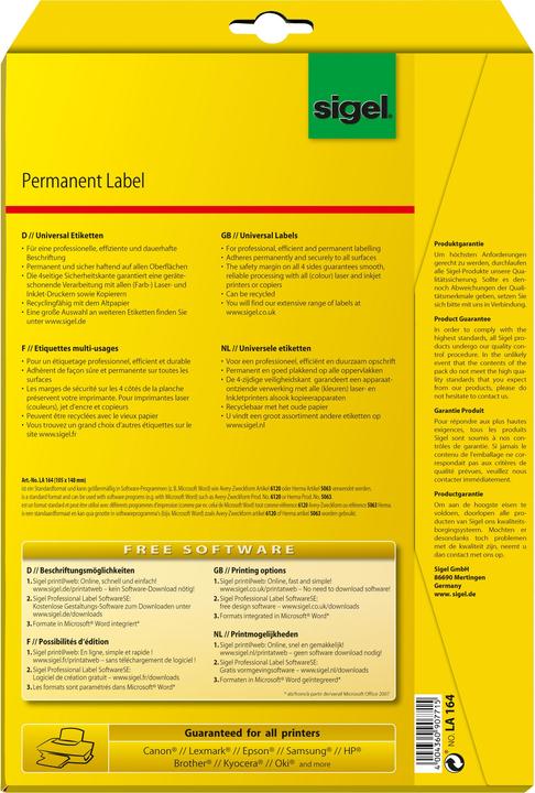 Actual product image Sigel Universal
