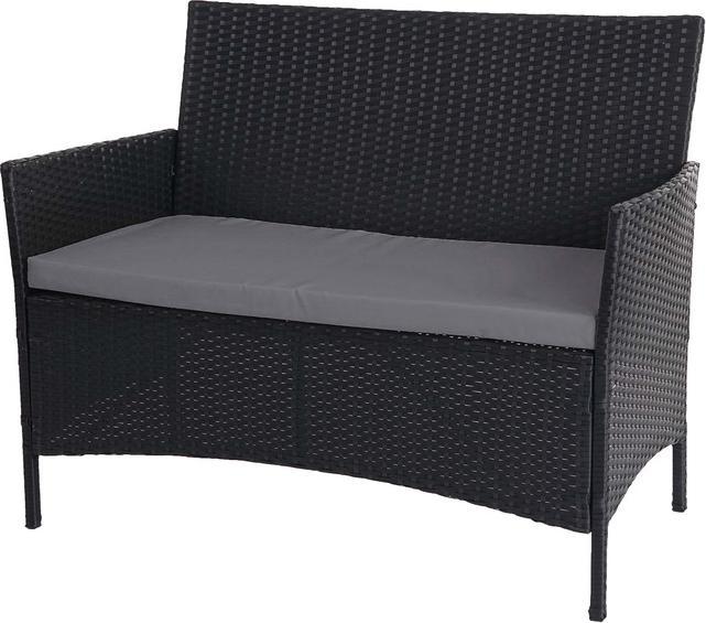 Actual product image Swisshandel24 3-2-1-1 Poly-Rattan Garden Set Halden, Seating Group - anthracite, Cushions anthracite