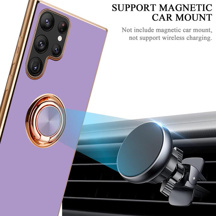 Immagine prodotto Cadorabo Custodia per Samsung Galaxy S22 ULTRA in TPU con protezione per la fotocamera e anello Stile LM089 (Samsung Galaxy S22 Ultra)