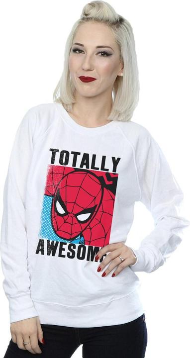Actual product image Womens/Ladies Spider-Man Totally Awesome Sweatshirt (XL)