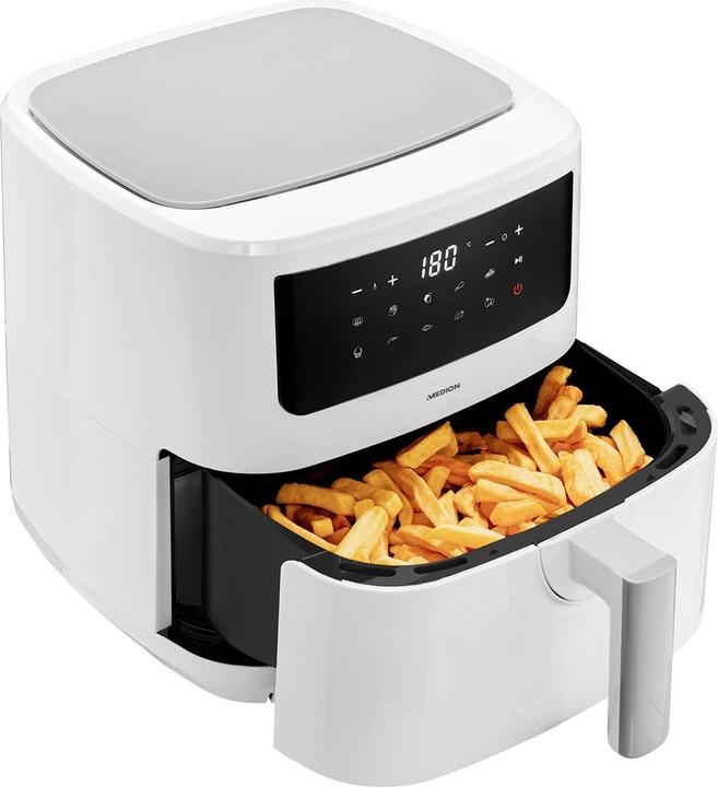 Immagine prodotto Medion MD 11750 Friggitrice Life P10 XL Duo da 6,8 litri, bianca