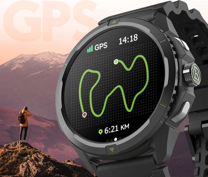 Actual product image Myphone Smart watches Hammer Watch 2 | Smart watch | GPS (satellite) | AMOLED | 1.5" | Waterproof | Black