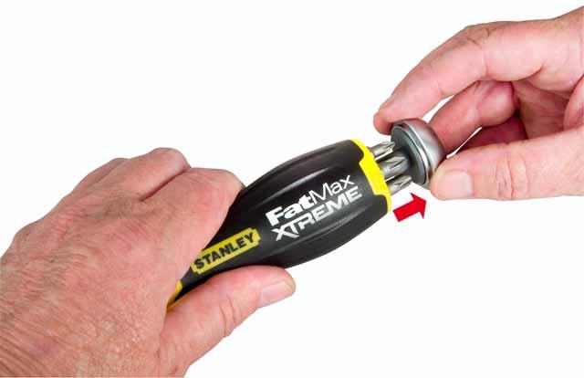 Actual product image Stanley FatMax bit screwdriver with ratchet and bits