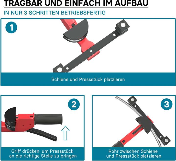 Produktbild Wiltec Hand Rohrbiegemaschine (32 mm)