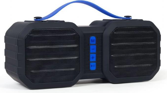 Actual product image Gembird Portable Speaker||Black / Blue|Portable|1xAudio-In|1xMicroSD Card Slot|Bluetooth|SPK-BT-19 (4 h, Electrical connection)