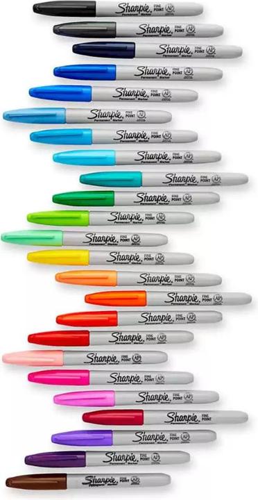 Immagine prodotto Sharpie Marcatore a punta di proiettile fine nella scatola (Arancia, 12 x)