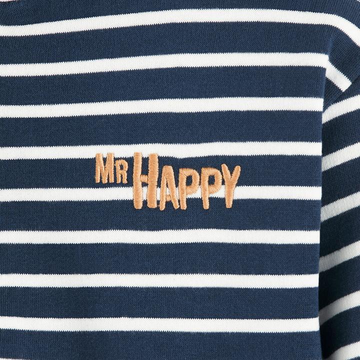 Produktbild La Redoute Collections Streifen-Sweatshirt mit Henley-Ausschnitt (86)