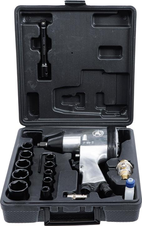 Immagine prodotto BGS Avvitatore a impulsi ad aria compressa con set di utensili 12,5 mm (1/2") 312 Nm 16 pezzi. (Aria compressa)