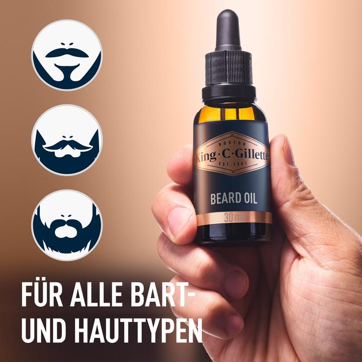 Actual product image King C. Gillette Beard Oil (30 ml)