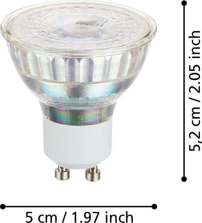 Produktbild EGLO LED Leuchtmittel (GU10, 4.50 W, 345 lm, 2 x, D)