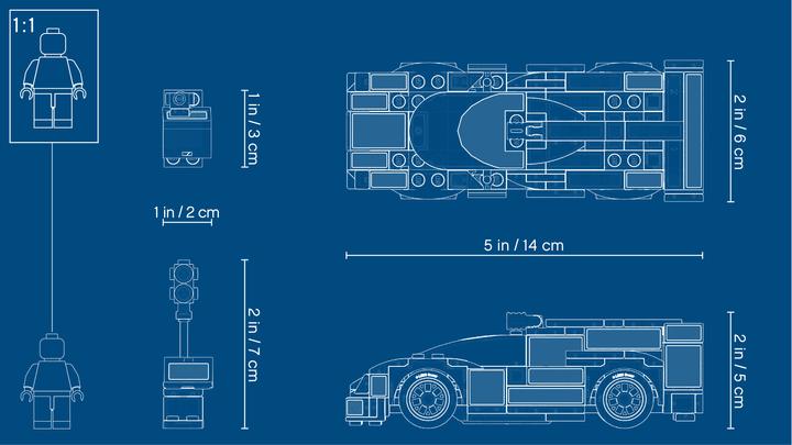 Image du produit LEGO Porsche 919 Hybrid (75887, LEGO Speed Champions)