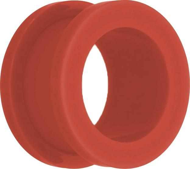 Produktbild Star Piercing Flesh Tunnel neon rot (ohne MessingChirurgenstahl 316L, Ohne MessingAcryl)