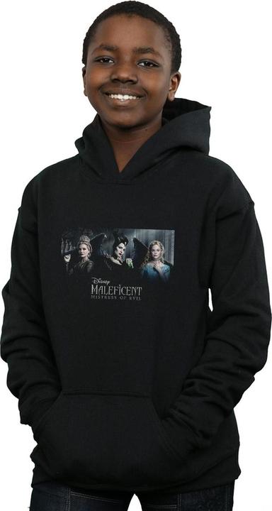 Actual product image Disney Boys Maleficent Mistress Of Evil Character Poster Hoodie (128)