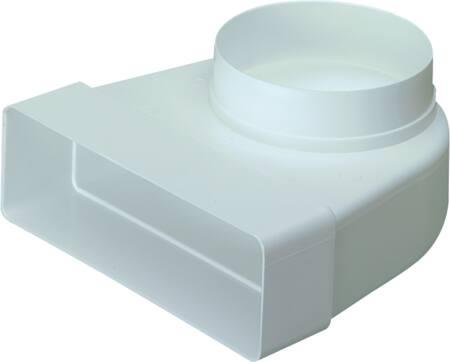 Produktbild Maico Supertube/Easipipe 125 Biegung 90° gerade für Rund-ø125 mm. Passend für Kunststoffrohr 204x60
