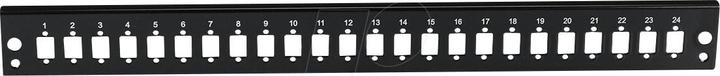 EFB Elektronik Front panel 24 x SC simplex or E2000 simpl., MTRJ or LC duplex, black (2000 m)