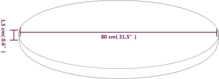 Actual product image VidaXL Jobina (80 x 80 x 1.5 cm)