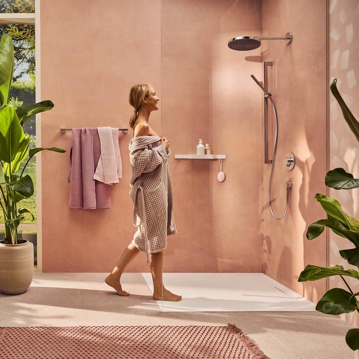 Produktbild hansgrohe Unica Duschstange S Puro 90 cm, Easy Slide Duschkopfhalter, Isiflex Duschschlauch 160 cm