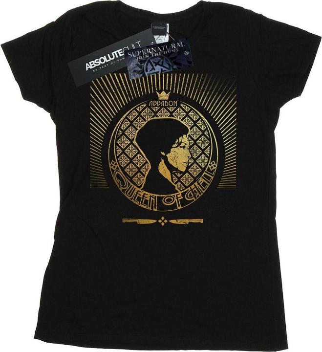 Actual product image Supernatural Womens/Ladies Abbadon Crest Cotton T-Shirt (M)