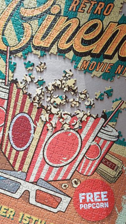Image du produit Tactic Puzzle 1000 Vintage: Retro-Kino (1000 pièces)