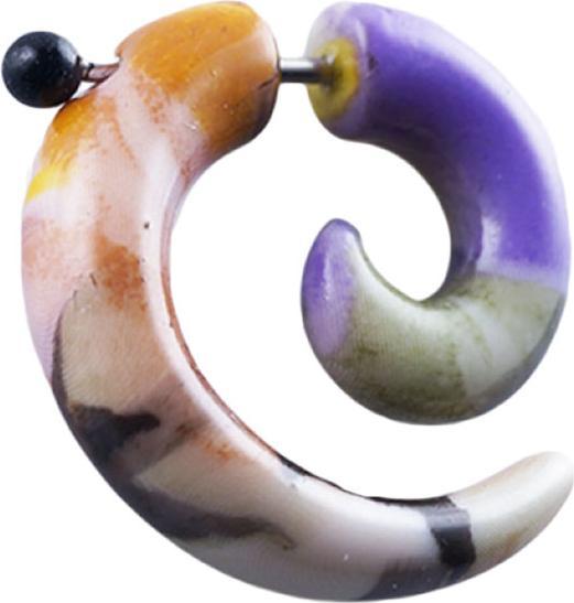 Produktbild Star Piercing Fake Spirale Blumenwiese (Acryl, ohne Messing)
