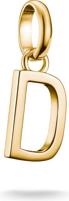 Thomas Sabo Charm-Anhänger Buchstabe D Connect vergoldet (Silber 925)