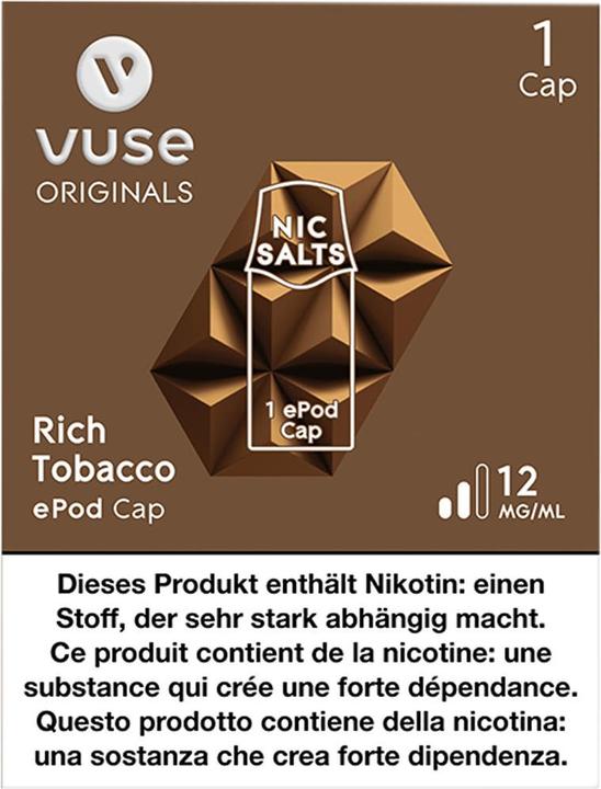 Actual product image Vuse Rich Tobacco