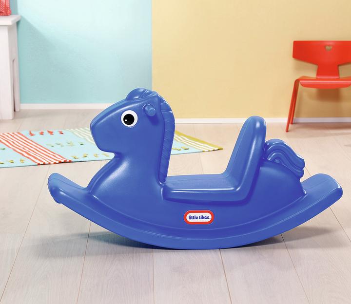 Actual product image Little Tikes Rocking horse in blue cardboard 173950