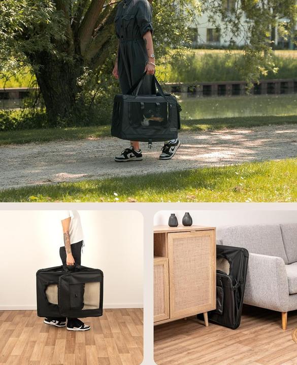 Actual product image Dibea Double Dog Transport Box (Cat, Dog, Breathable, Foldable)