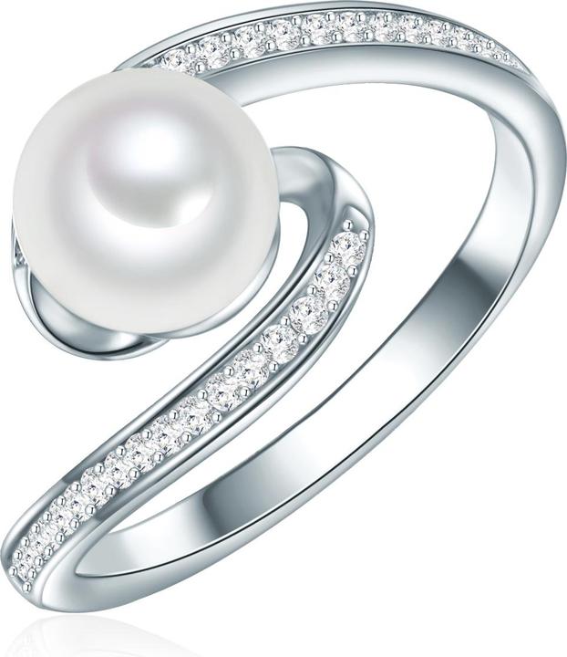 Immagine prodotto Valero Pearls Perla d'acqua dolce d'argento con zirconia cubica - 32332 (54, 925 Argento)