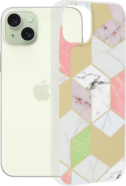 Immagine prodotto Techsuit - Marble Series - iPhone 15 Plus - Purple Hex (Apple iPhone 15 Plus)