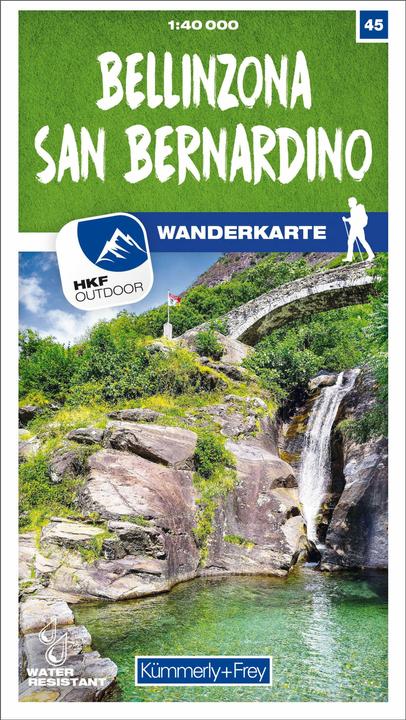 Immagine prodotto Mappa escursionistica 45 Bellinzona - San Bernardino