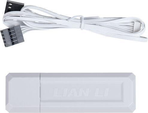 Produktbild Lian-Li UNI FAN SL Wireless LCD Lüfter, ARGB, PWM, 3er-Pack inkl. Controller - 120 mm, weiss (120 mm, 1 x)