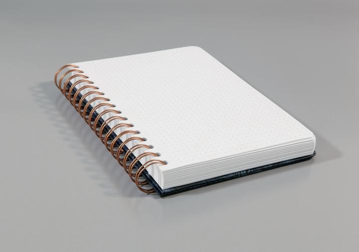 Actual product image Jolie Spiral notebook (A5, Checked, Hardcover)