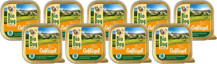 BioDog Nassfutter Geflügel, 9 x 300g (Adult, 1 Stk., 2990 g)